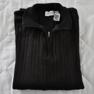 Claiborne Men's Half-Zip Sweater Brown